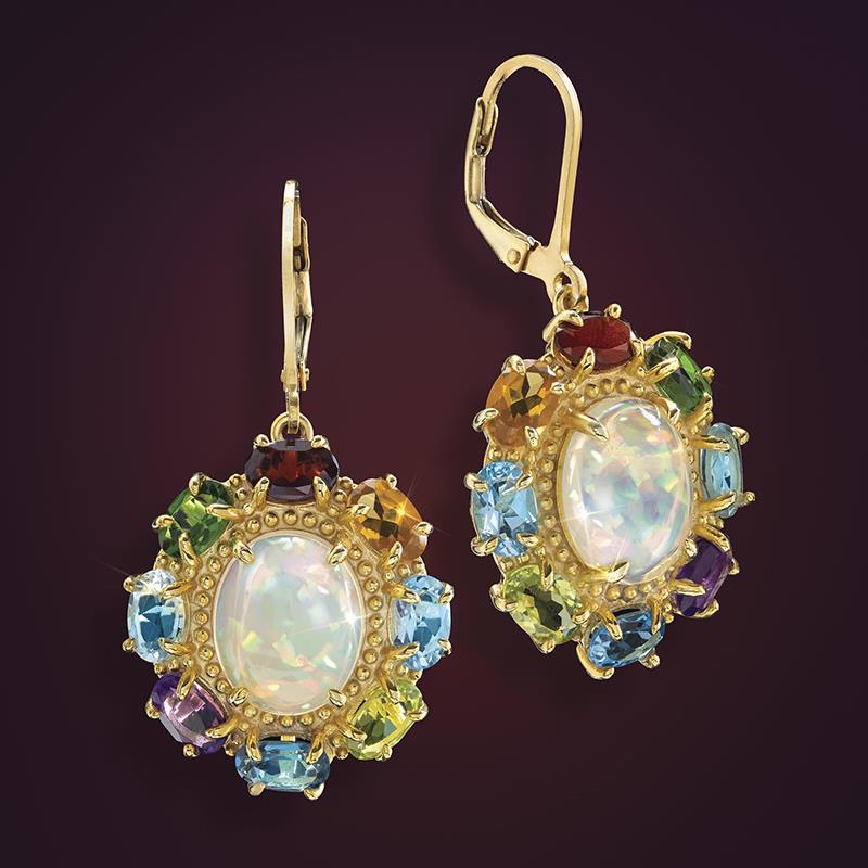 Gem of Africa Ethiopian Opal Earrings